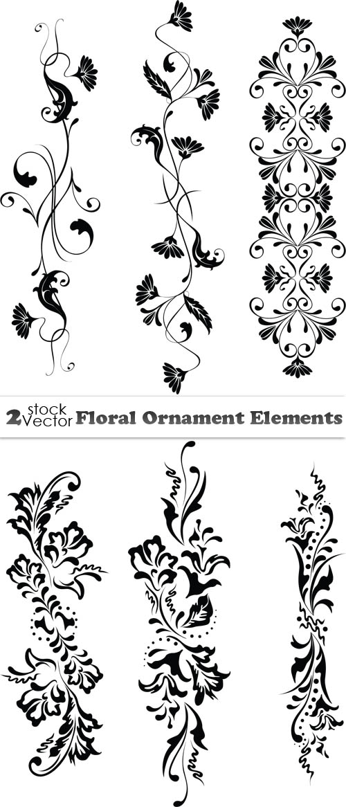 Vectors - Floral Ornament Elements Filehost Mirrors: Letitbit.net, Ryushare...