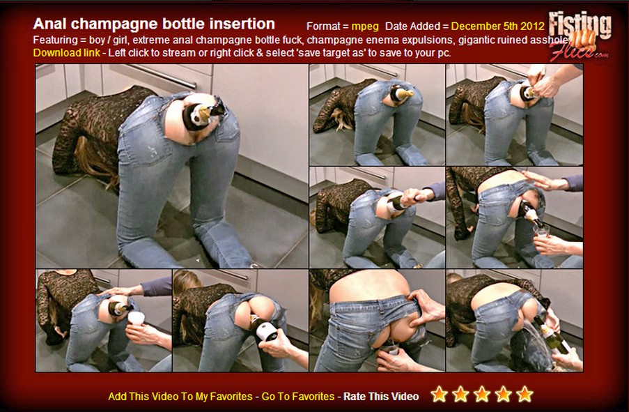 Anal Champagne Bottle Insertion / Шампанское из Задницы!!! / 001667 / 05.12.2012