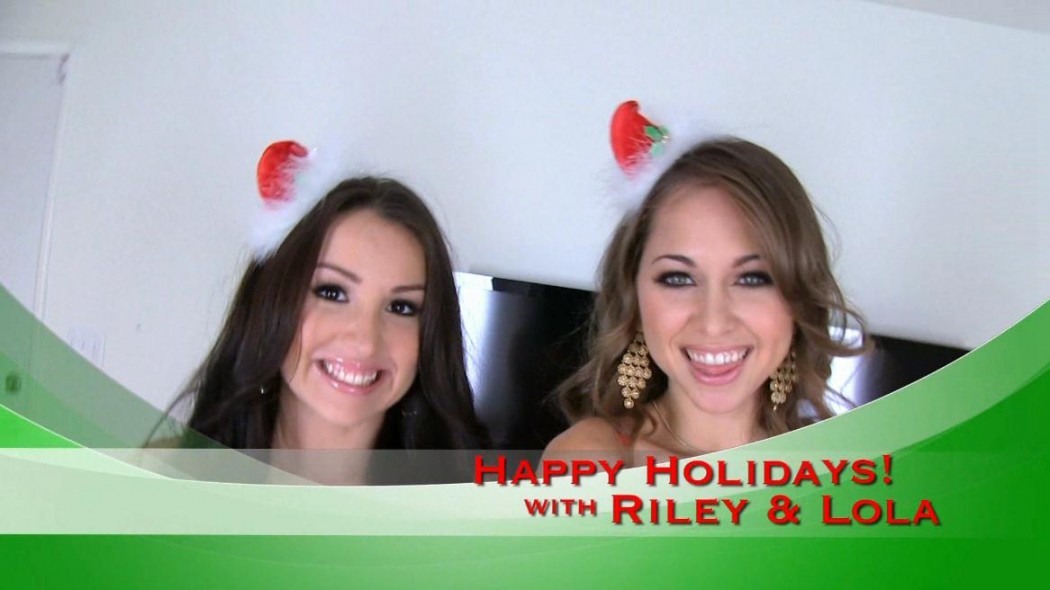 Riley Reid, Lola Foxx  Riley And Lola Suck Ray’s Big Cock For XXXmas